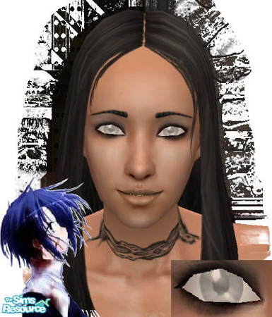 Sims 2 — Blind eyes by Jenna_Black — White eye color fore your gothic or blind Sims.