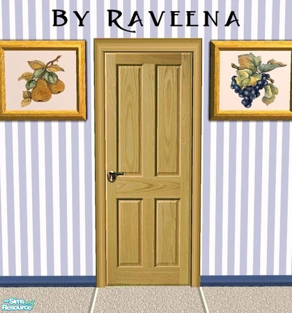 Sims 2 — Interior Door - 6 by Raveena — Part of the Interior Door set.You need BitzyBus's mesh file for this object to