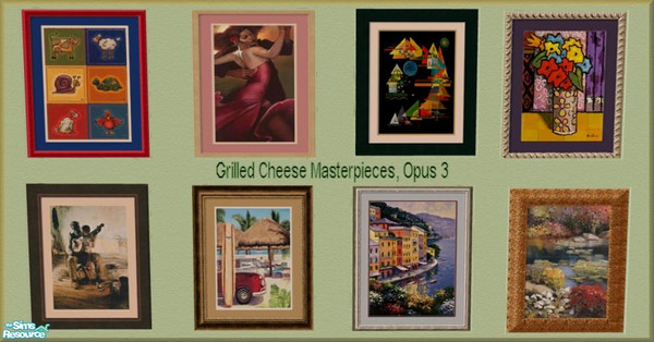 Sims 2 — NK Grilled Cheese Masterpcs, Opus 3 by MoMama — This group has a wide variety, including one for the kids. Hope