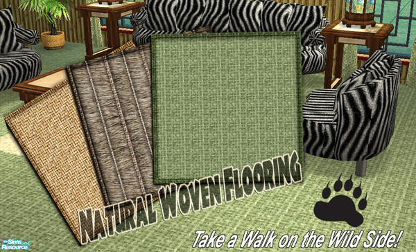 Sims 2 — Natural Woven Flooring by dancingaphrodite — Take a walk on the wild side with flooring created by request to