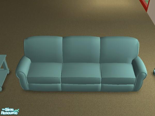 Sims 2 — Riviera Livingroom - Sofa by munchkin_brat — Club Distress Sofa in riviera. This file will recolor the matching