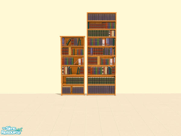 Sims 2 — Cheap Bookcase - Orange by dddrake — To match the new carpets in FFS. Part of the Shauna Collection.