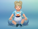 Sims 4 — Ramen Fox Infant Overalls base game compatible by WriterVengeance — Base Game recolor, infant overalls with my