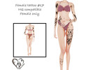 Sims 4 — Female tattoo XVII by Simmer_creator9 — Have 6 different variations. Teen - Elder Can be used on Alpha skin