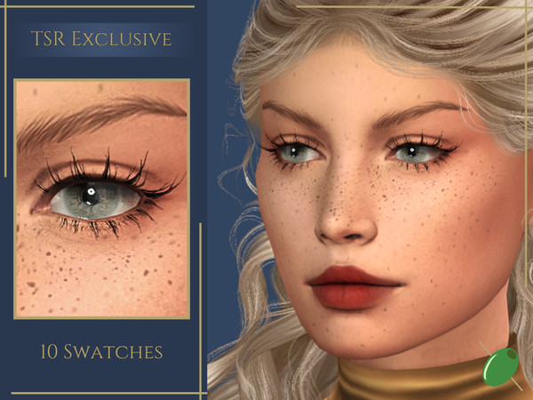 Sims 4 — Eloise 3D Lashes by Pitted0live — Wispy and sparse 3D eyelashes for all occasions 2 versions
