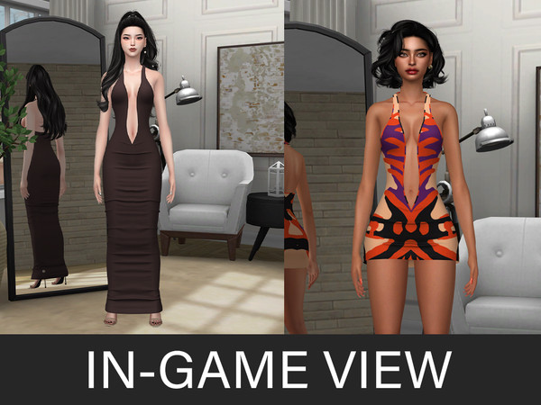 Sims 4 — By Beto - Vanessa (Long Dress) by Beto_ae0 — Sexy and summery dress perfect for summer