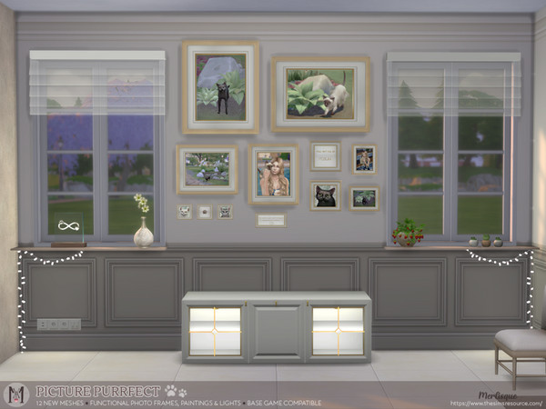 Sims 4 — Picture Purrfect by Merlisque — Get ready to make your sims' house a home with this creative new set! Fill the