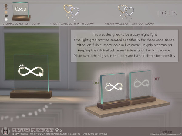 Sims 4 — PP_Eternal_Love_Night_Light_Merlisque by Merlisque — Get ready to make your sims' house a home with this