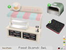 Sims 4 — Food Stands Set by SaeraMaples — Based on the food stand from Home Chef Hustle, this is an alternative and more