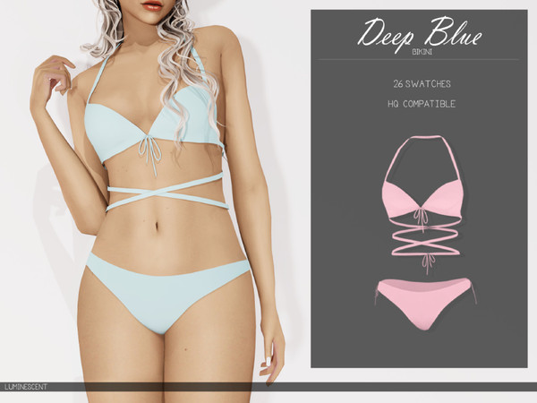 Sims 4 — Deep Blue Bikini by Luminescent-cc — -26 Swatches