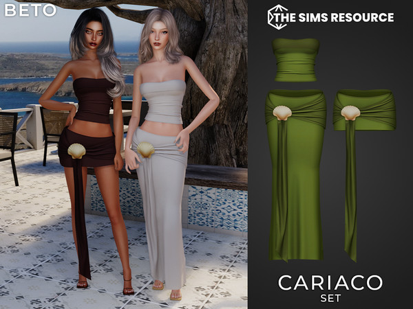 Sims 4 — By Beto - Cariaco (Long Skirt) by Beto_ae0 — Summery and minimalist outfit, with lots of colors