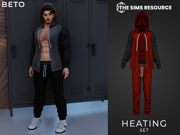 Sims 4 — Heating - Set by Beto_ae0 — Sexy male sports outfit, enjoy it