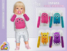 Sims 4 — Infant - Girls Monster Print Top by RobertaPLobo — Girls Monster Print Top