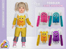 Sims 4 — Toddler - Girls Monster Print Top by RobertaPLobo — Girls Monster Print Top