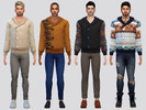 Sims 4 — Thick Wool V Sweater by McLayneSims — TSR EXCLUSIVE