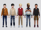 Sims 4 — Thick Wool V Sweater Boys by McLayneSims — TSR EXCLUSIVE