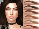 Sims 4 — Renee Eyebrows by MagicHand — Soft-arch brows in 13 colors - HQ Compatible.