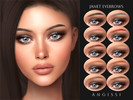 Sims 4 — Janet Eyebrows by ANGISSI — PREVIEWS MADE USING HQ MOD Female Teen to elder
