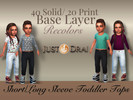 Sims 4 — BaseLayer Accessory Tops For Toddlers by Draven298 — More options for those new baselayers added to the game.