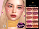 Sims 4 — IMF Midnight Lipstick by IzzieMcFire — Midnight Lipstick contains 10 colors in hq texture. Standalone item with