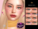 Sims 4 — IMF Midnight Eyeliner by IzzieMcFire — Midnight Eyeliner contains 8 colors in hq texture.