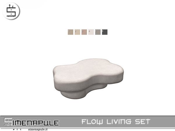 Sims 4 — [SeN4] Flow Living - Coffee Table by Simenapule — Flow LivingFlow LivingFlow LivingFlow Living