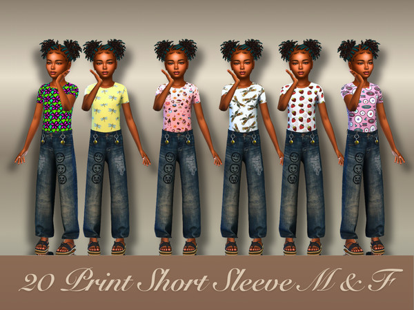 Sims 4 — JustDraven_BaseLayer_ShortSleeve_CU_Print by Draven298 — Adding more options to the baselayers brought to the