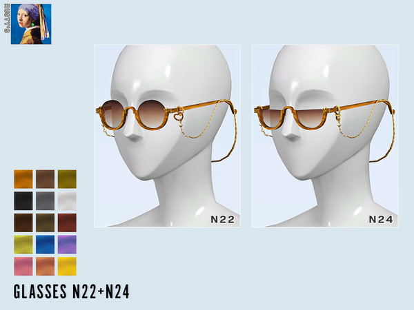 Sims 4 — RUSTY_Glasses N24 [Teen-Adult-Elder] by rustys_cc — Glasses N22+N24