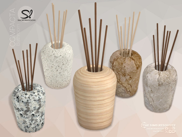 Sims 4 — Compacta Bathroom Diffuser by SIMcredible! — Build a compact bathroom with beauty and functionality. Bringing