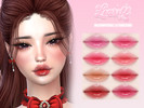 Sims 4 — Candy Tint Lipstick by Learxfl — Lipstick, 12 swatches , HQ and BGC . Standalone item with thumbnail.