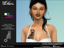 Sims 4 — Meow Tattoo by Silerna — -Basegame compatible