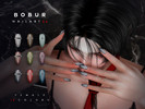 Sims 4 — Almond shaped Nails with accessories by Bobur2 — Almond shaped Nails with accessories for female