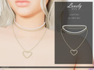 Sims 4 — Lovely Necklace by Luminescent-cc — -6 Swatches