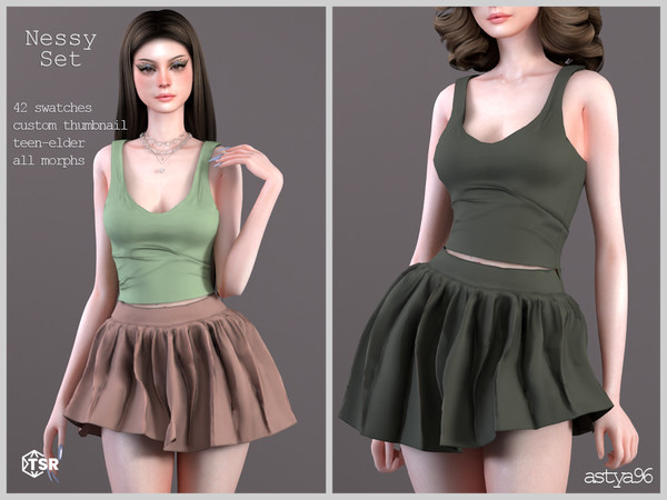 Sims 4 — Nessy Set by astya96cc — 42 swatches