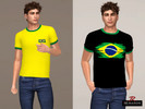 Sims 4 — Brazil Shirt Menswear by remaron — Brazil shirt for Male Sims, teens to elders in The Sims 4 ReMaron_M_Top034