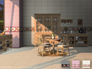 Sims 4 — Campagna Wall 2 by Caroll912 — A 3-swatch classic, striped tile wall in black-white, pink-white and white-beige