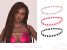 Sims 4 — Stars Choker by Dissia — Shiny choker made of little stars