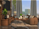 Sims 4 — Compacta Living by SIMcredible! — A beautiful small living room for your sims with modern elements and elegant