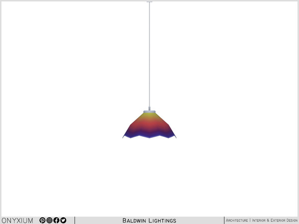Sims 4 — Baldwin Ceiling Lamp Bowl Medium by Onyxium — Onyxium@TSR Design Workshop Lighting Collection - Belong To The