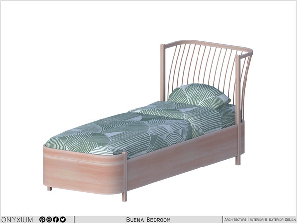 Sims 4 — Buena Bed by Onyxium — Onyxium@TSR Design Workshop Kids Room Collection - Belong To The 2026 Year