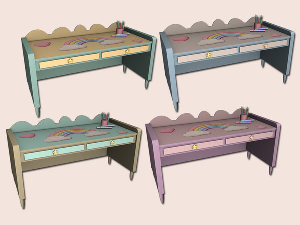 Sims 4 — Jomsims dreamy days Kids desk by jomsims — Dreamy Days Kids