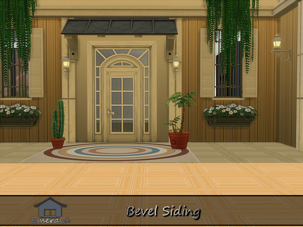 Sims 4 — Bevel Siding S3 by Emerald — Bevel siding is a classic overlapping wooden exterior wall cladding.Provides