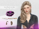 Sims 4 — WINGS HAIR-Long curly hair by wingssims — WINGS HAIR TS4 NL0615 Long curly hair
