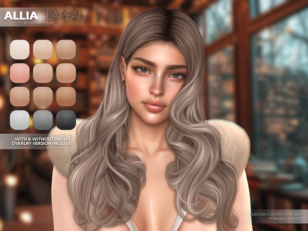 Sims 4 — leLAPEAU - Allia Skin Overlay by VentaStudio — Allia Skin