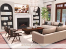 Sims 4 — Heritage Living Room by BlusterSims — The Heritage Living Room is a bright and elegant space that blends classic