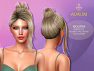 Sims 4 — Aurum Nouria updo hairstyle by Aurum — HQ compatible textures