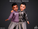 Sims 4 — HOUSTON TEXAS set - toddler by ali1 — Set Includes: Houston, Texas lettering hoodie and sweatshirt. Shorts and