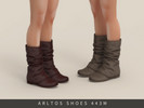 Sims 4 — Slouch Gaiter Flat Boots Male by Arltos — 11 colors.