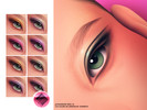 Sims 4 — MM Graphic Eyeshadow V1 by cosimetic — EYESHADOW N381 V2 MM Graphic Eyeshadow V1 features bold graphic shapes