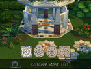 Sims 4 — Outdoor stone tiles 1 by Emerald — Natural Stones tiles can add an element of beauty to any outdoor space.
